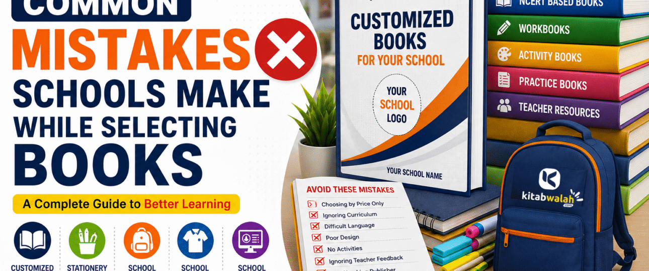 Common mistakes schools make while selecting books - Customized school books by Kitabwalah