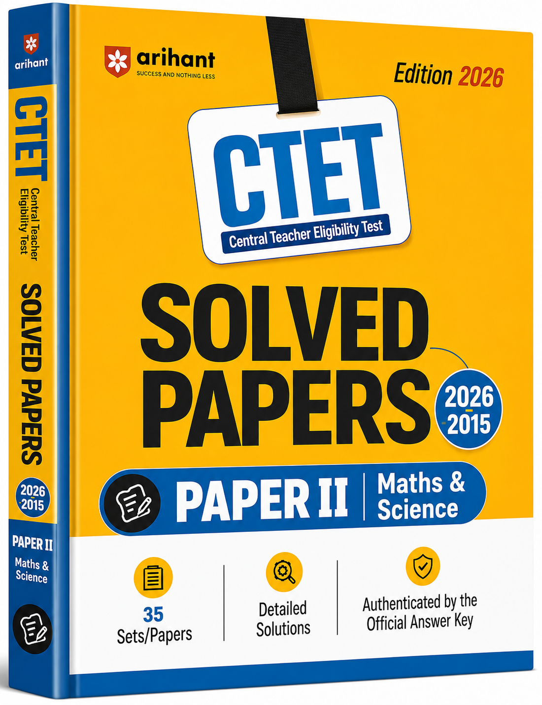 CTET Solved Papers (2015–2026) Paper II – Mathematics & Science | Edition 2026