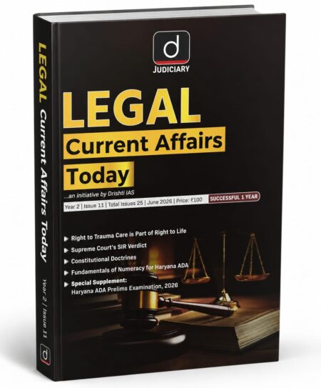 Drishti IAS Legal Current Affairs Today English June 2026 [Paperback]