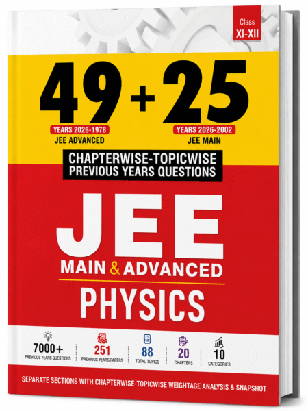 MTG 49+25 Years JEE Main & Advanced Physics – Chapterwise Topicwise Previous Years Questions (Class XI–XII)