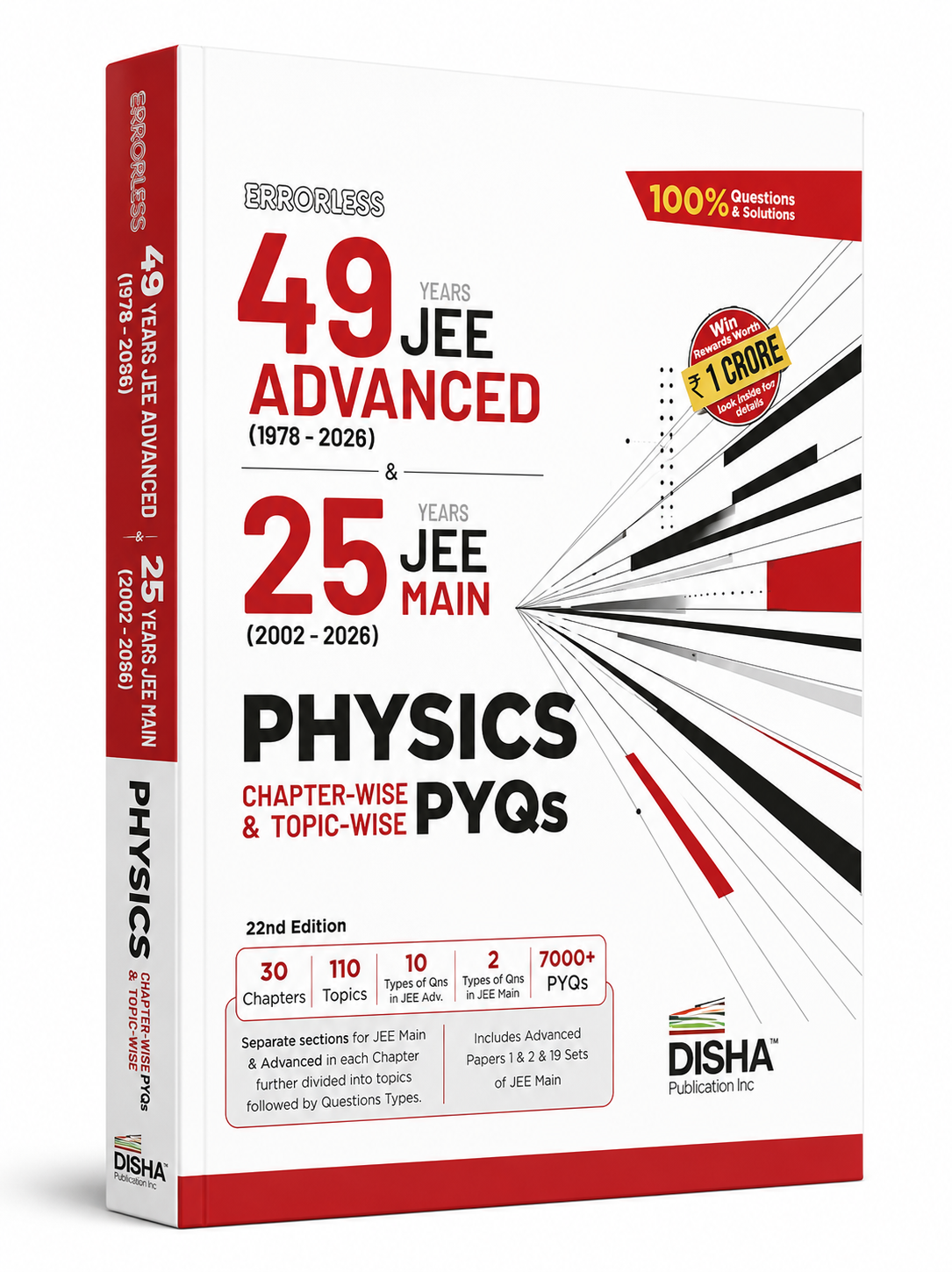 JEE Main Physics Chapter-Wise & Topic-Wise PYQs | 22nd Edition 7000+ PYQs Errorless 49 Years JEE Advanced & 25 Years