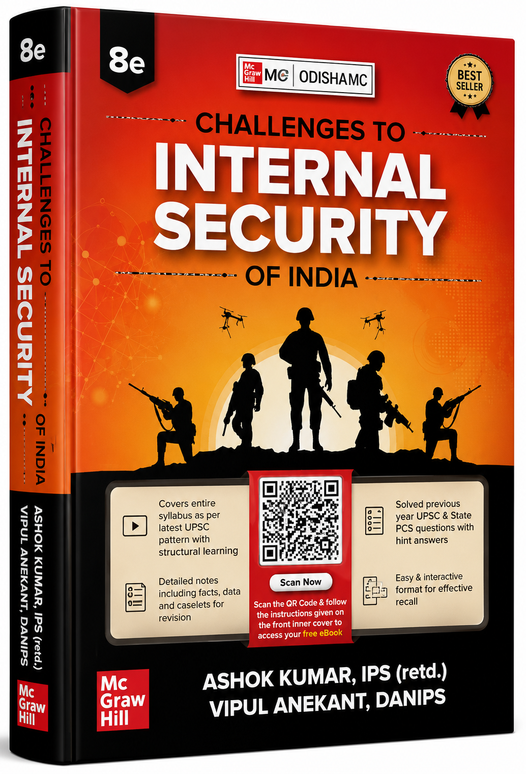 Challenges to Internal Security of India | 8th Edition | Ashok Kumar IPS (Retd.) & Vipul Anekant | McGraw Hill (english medium)