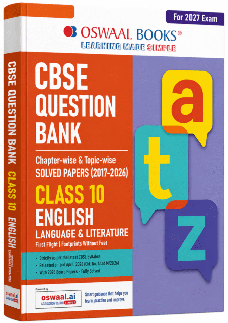 Oswaal CBSE Question Bank Class 10 English Language & Literature 2027 Exam | Chapter-wise & Topic-wise Solved Papers (2017–2026) English Medium