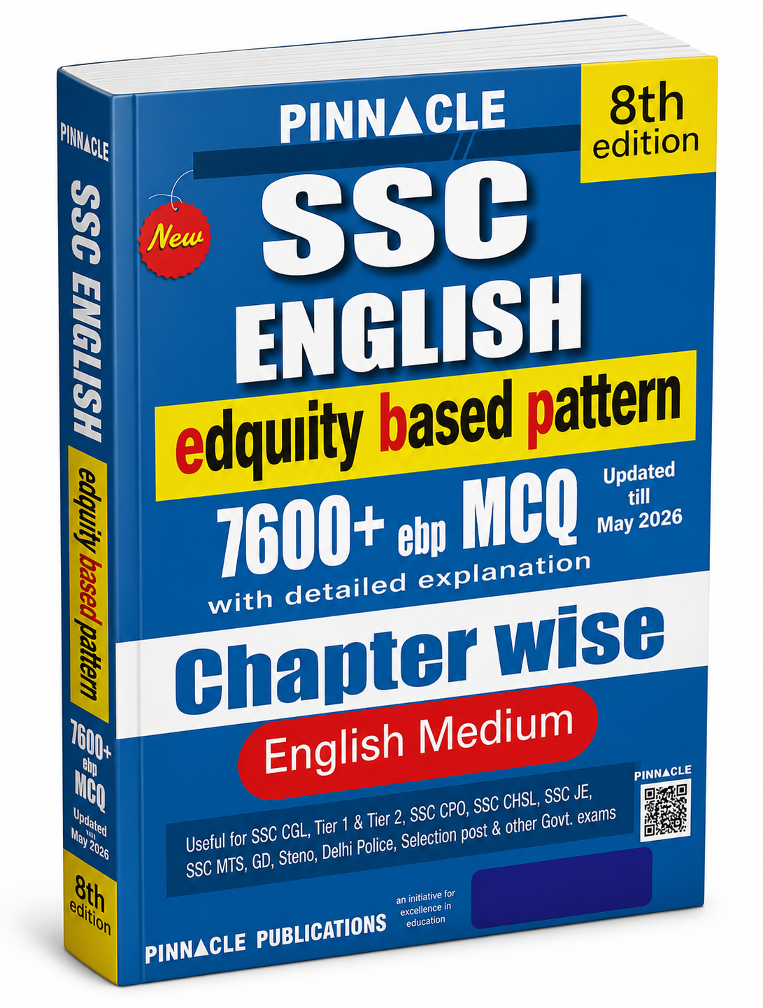 Pinnacle SSC English Chapterwise (8th Edition)