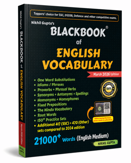 Blackbook of English Vocabulary (March 2026 Edition) by Nikhil Gupta