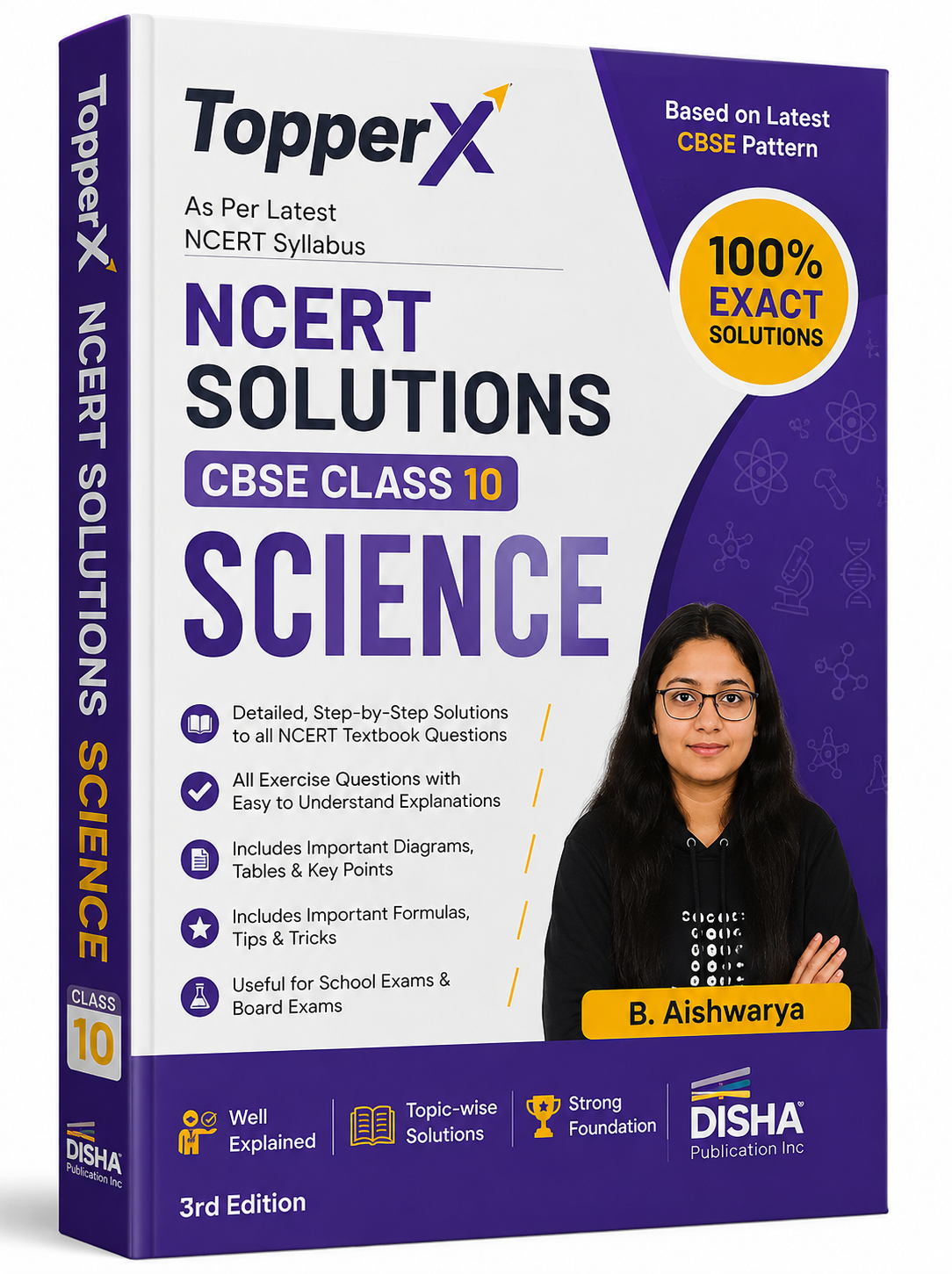 TopperX NCERT Solutions Science Class 10 by Disha Publication