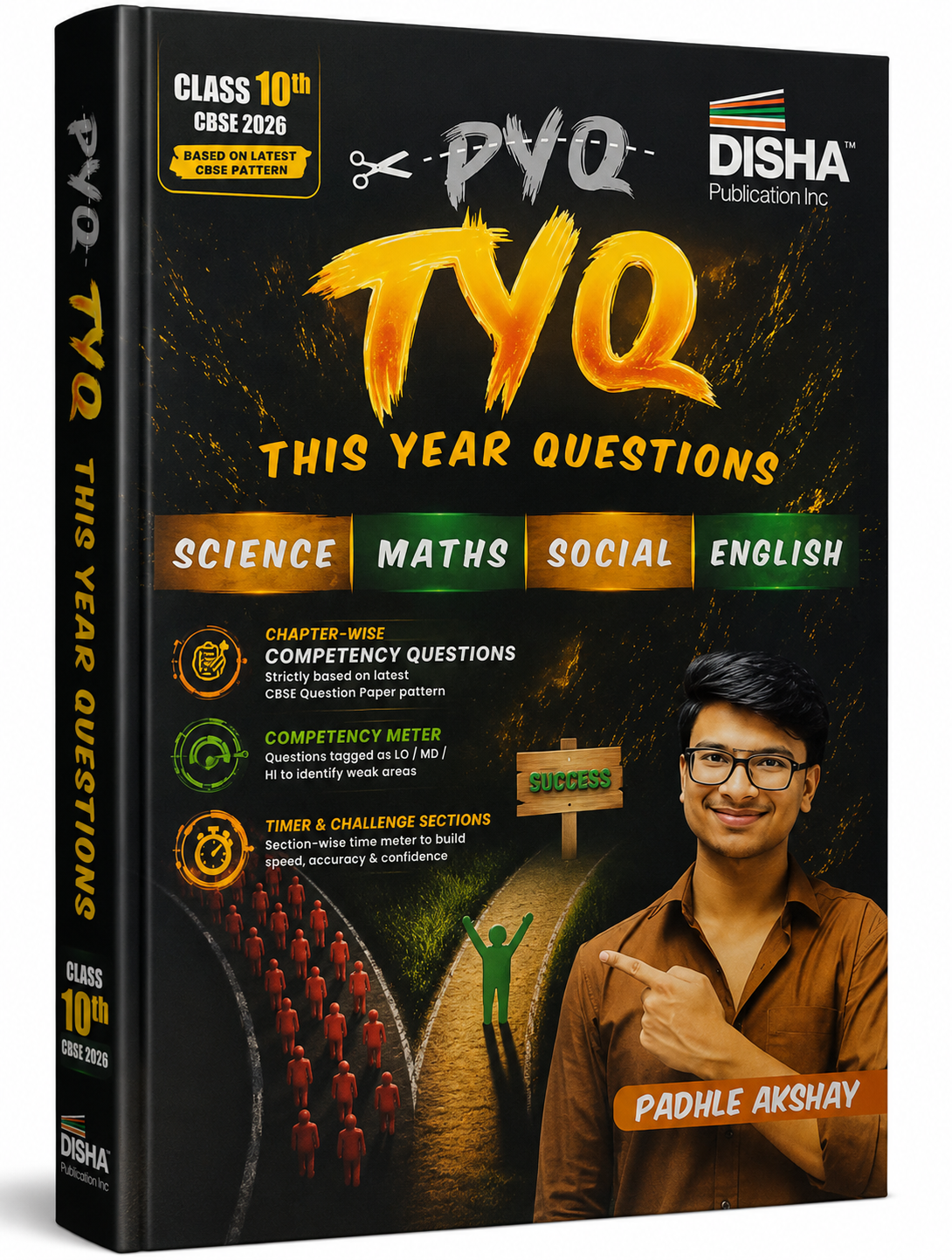 Disha PYQ TYQ (This Year Questions) Class 10 CBSE 2026 by Disha Publication