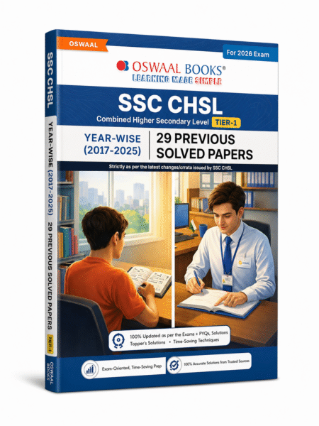 Oswaal SSC CHSL (Combined Higher Secondary Level) Tier-I 2026 | 29 Previous Year Solved Papers (2017–2025) | Latest Edition | English Medium | Based on Latest SSC CHSL Pattern