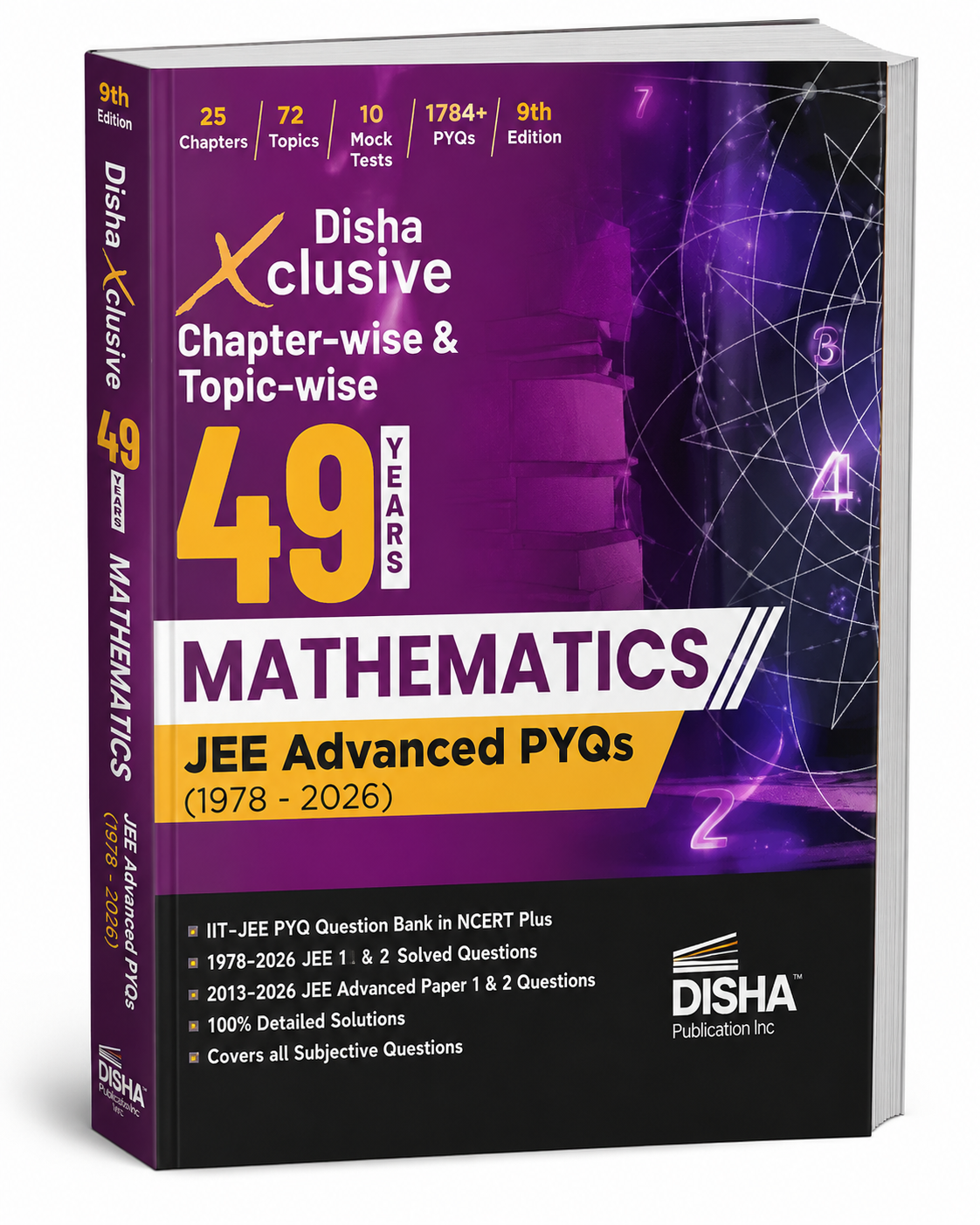 Disha Xclusive 49 Years Chapter-wise & Topic-wise Mathematics – JEE Advanced PYQs (1978–2026) – Disha Publication – 9th Edition
