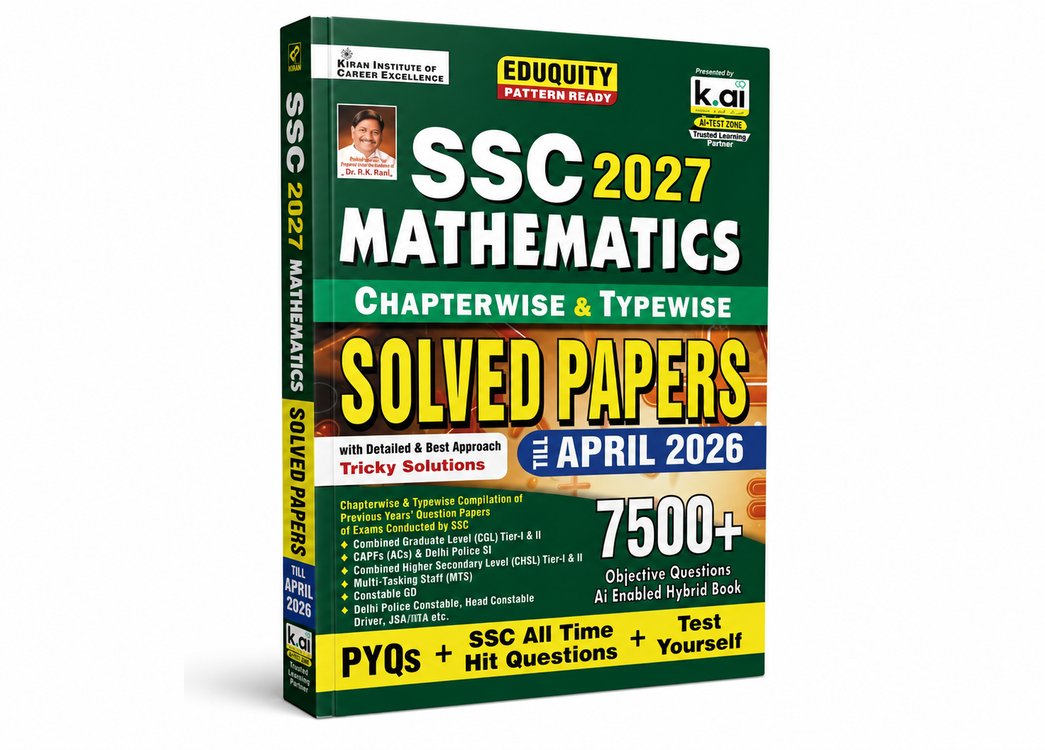 SSC 2027 Mathematics – Chapterwise & Typewise Solved Papers | Kiran Institute of Career Excellence | 2027 Edition
