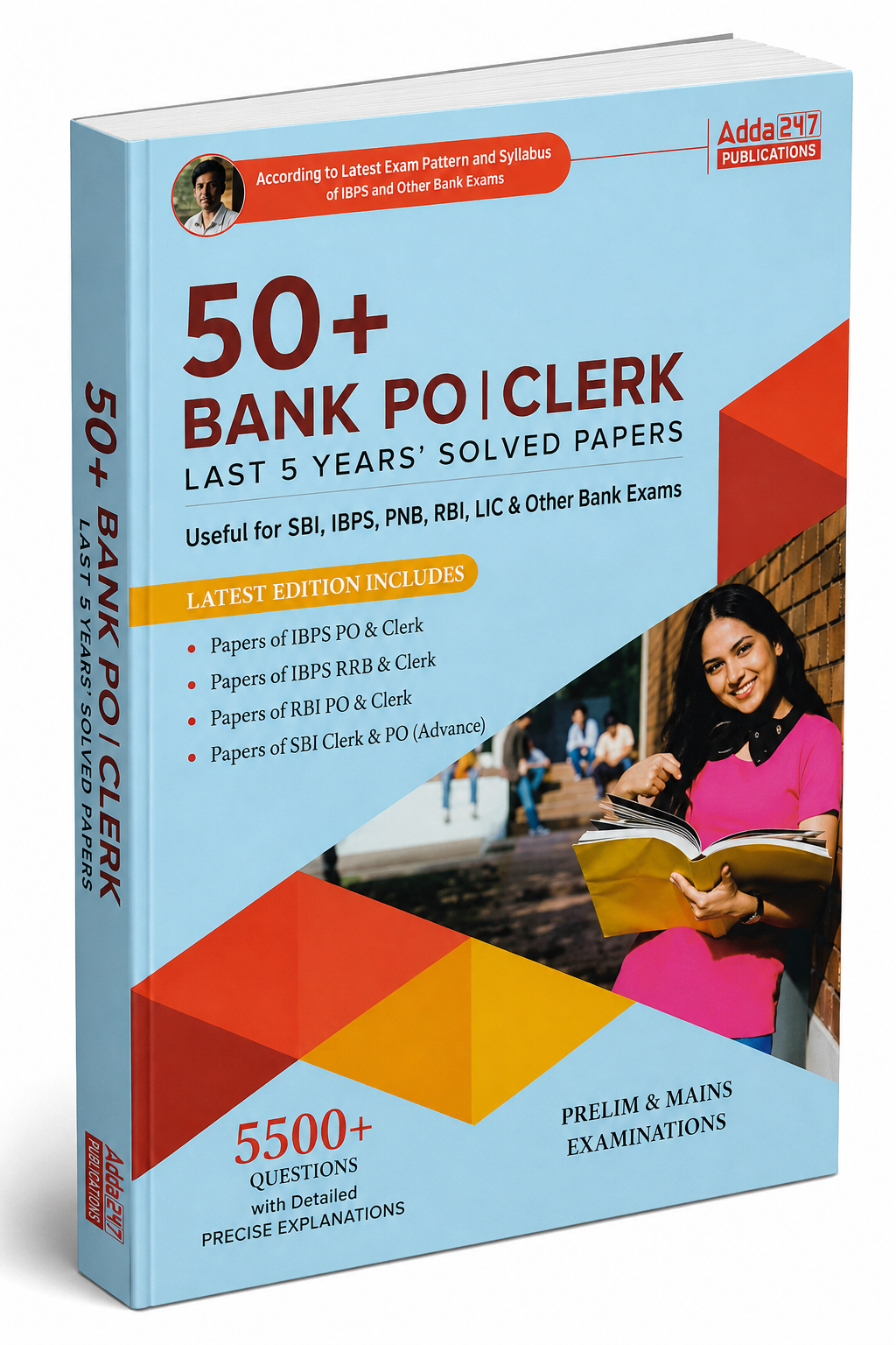 50+ Bank PO | Clerk – Last 5 Years’ Solved Papers – Adda247 Publications – Latest Edition