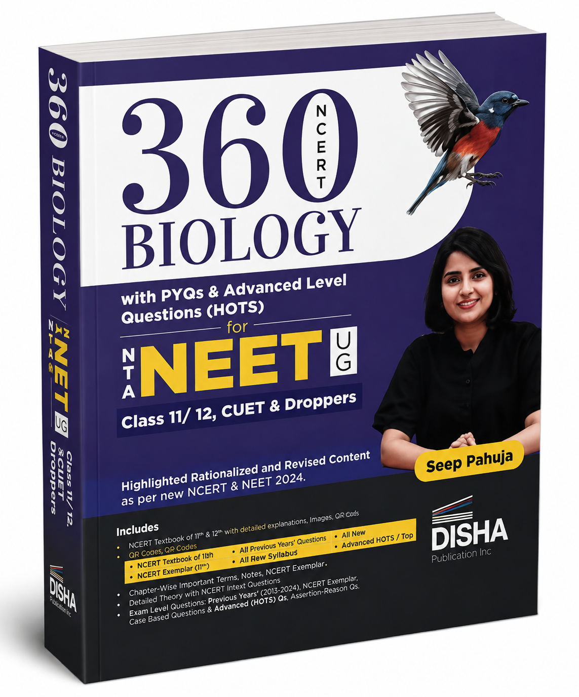 360 Biology with PYQs & Advanced Level Questions (HOTS) for NTA NEET UG | Seep Pahuja | Disha Publication