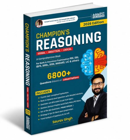 Champion's Reasoning by Saurav Singh | Adda247 Publications | 2026 Edition