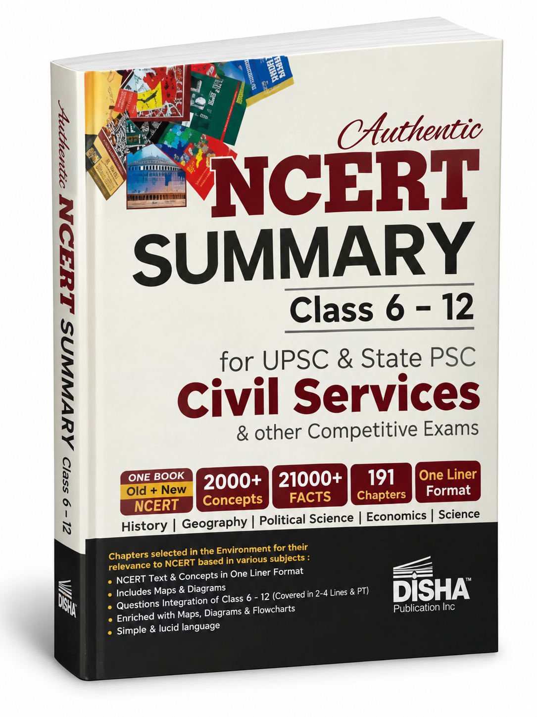 Authentic NCERT Summary Class 6–12 | UPSC & State PSC Civil Services | Disha Publication