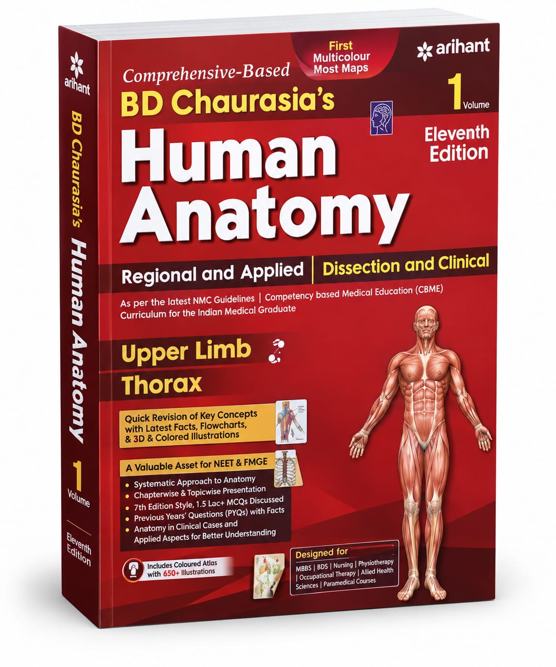 Competency-Based B.D. Chaurasia’s Human Anatomy, CBS Publishers & Distributors, Eleventh Edition – Volume 1: Upper Limb & Thorax