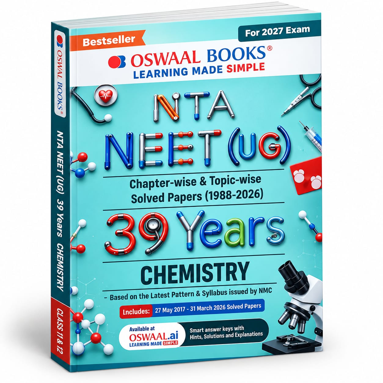 NEET (UG) 39 Years’ Chapter-wise & Topic-wise Question Bank – Chemistry | NEET (UG) 2027 | Oswaal Books