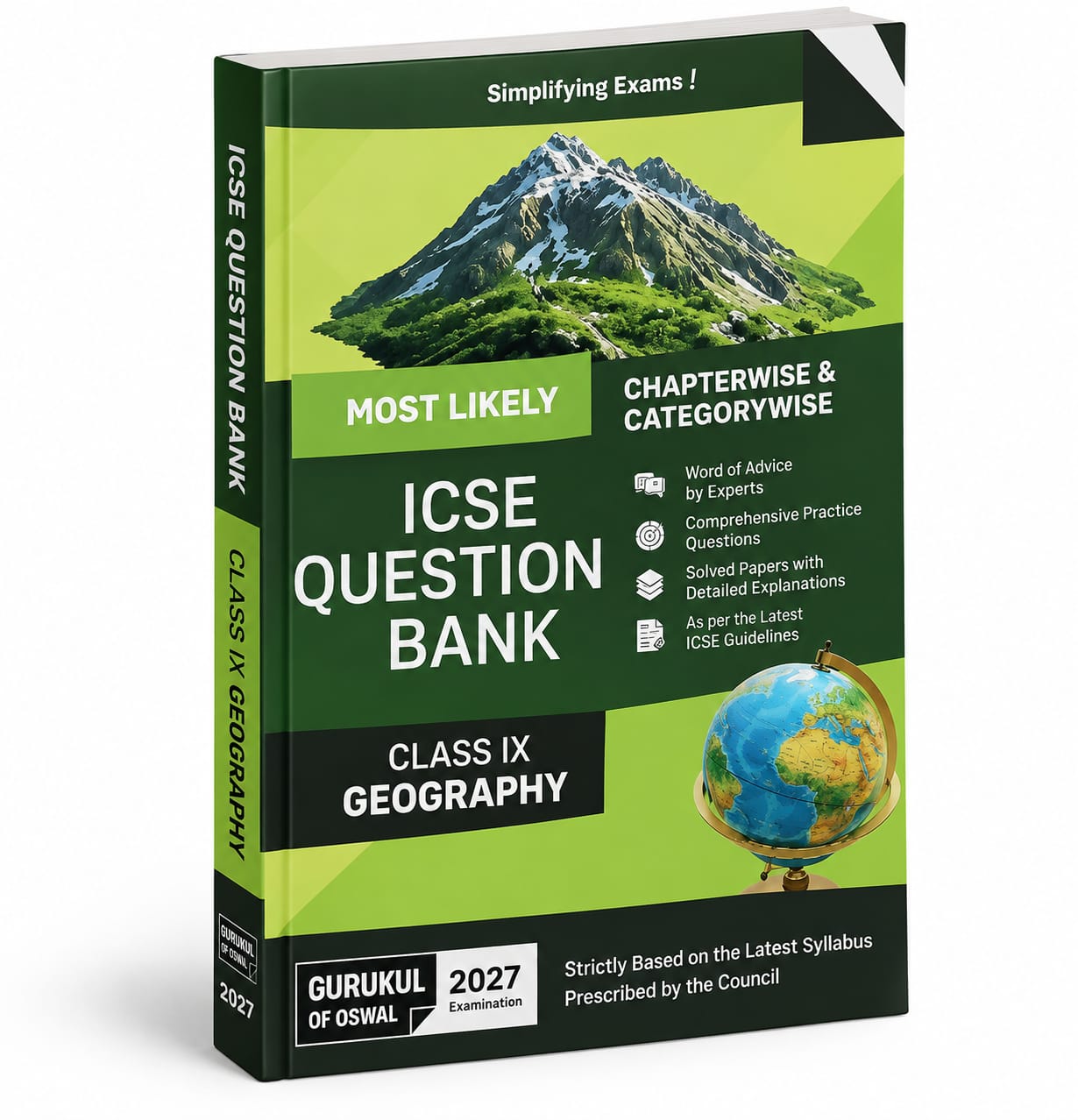 Most Likely ICSE Question Bank – Class 9 Geography | ICSE Examination 2027 | Oswal Publishers
