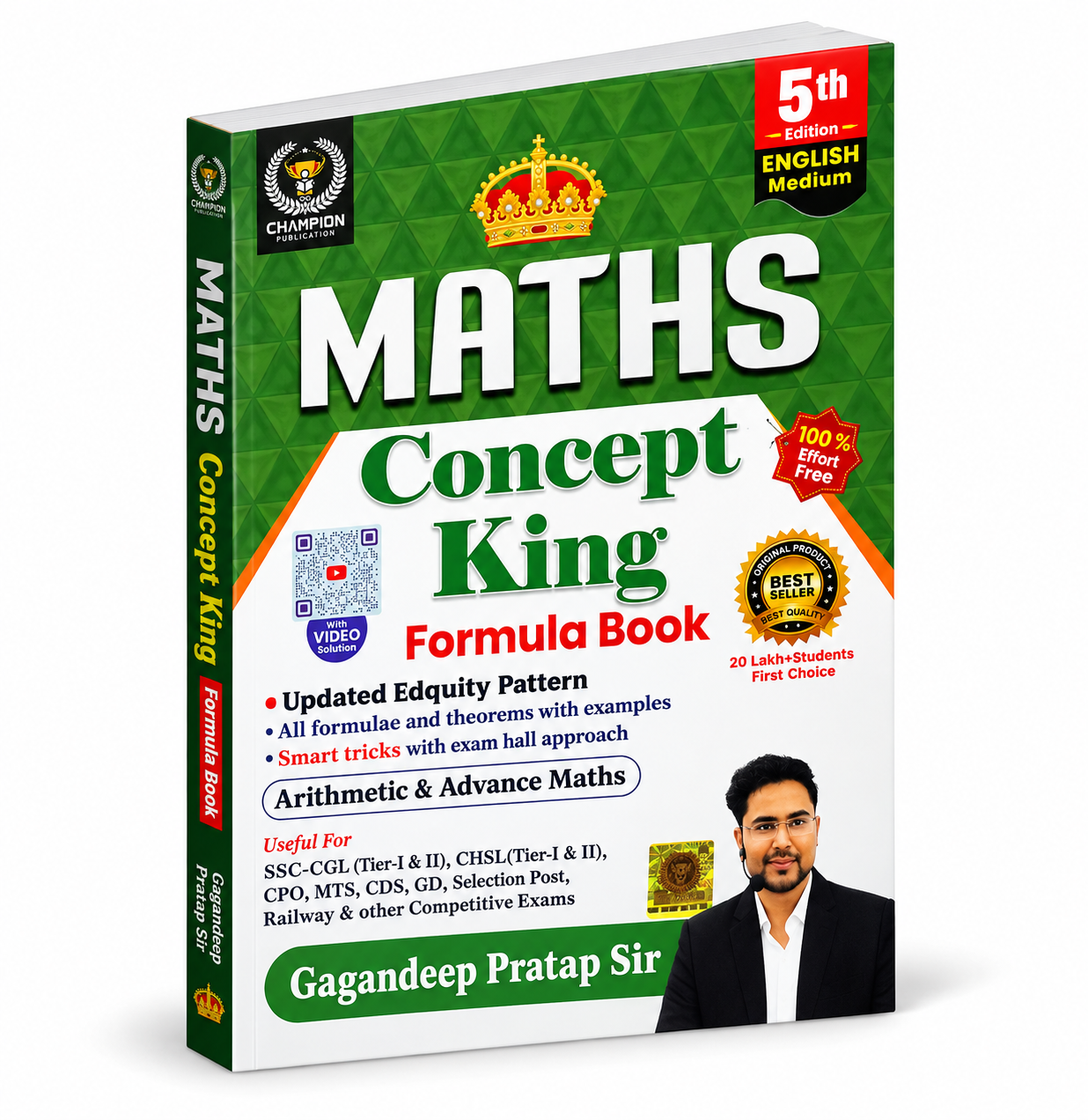 Maths Concept King – Formula Book | 5th Edition | Champion Publication