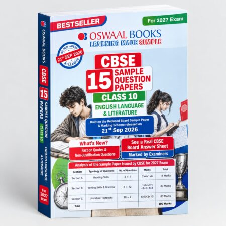 Oswaal CBSE 15 Sample Question Papers Class 10 English Language & Literature for 2027 Board Exam
